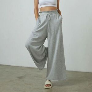 Lunya Gray Wide Leg Pants